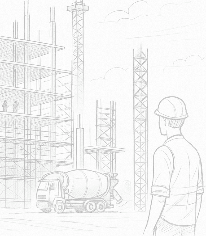 Obrazek ilustrujący prace nad budynkiem mieszkalnym przez firmę Kubatura