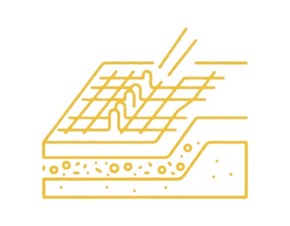 Ikonka pokazująca zbrojenie fundamentów